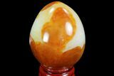 Colorful Carnelian Agate Egg - Madagascar #98540-1